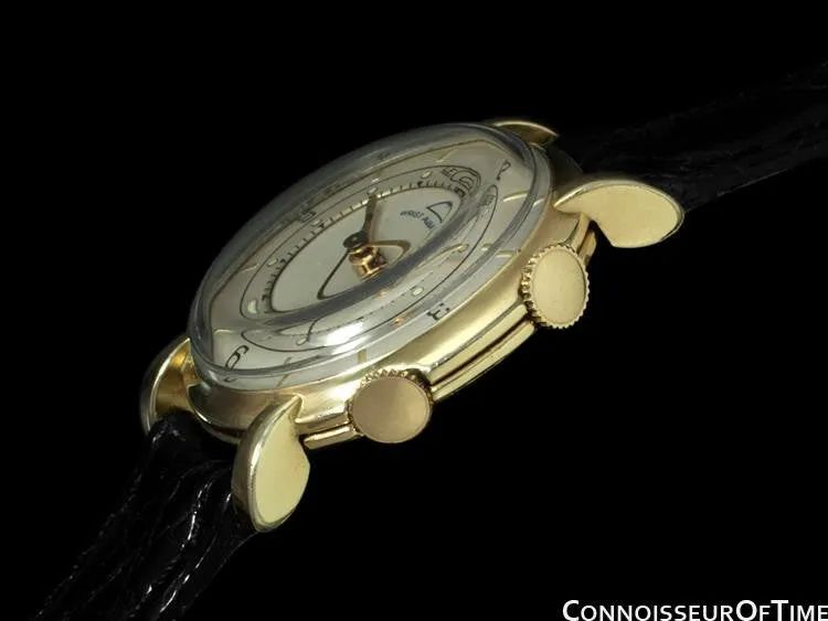 1951 Jaeger-LeCoultre Memovox Vintage Mens Reveil Wrist Alarm - 10K Gold Filled