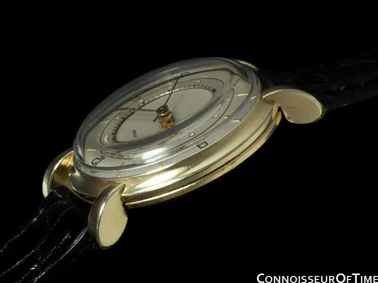 1951 Jaeger-LeCoultre Memovox Vintage Mens Reveil Wrist Alarm - 10K Gold Filled