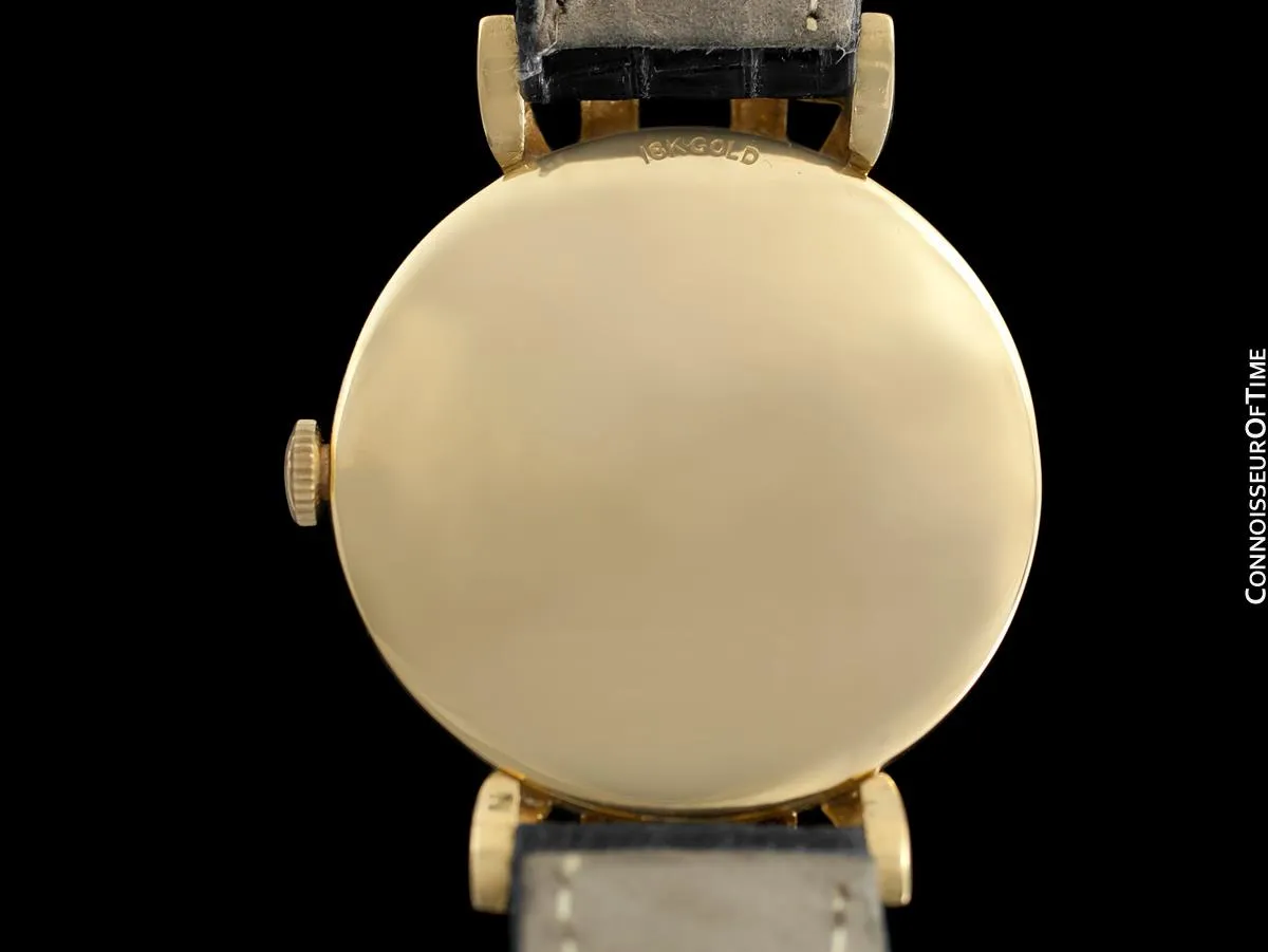 1951 Jaeger-LeCoultre Vintage Mens Watch, Extremely Rare Model, 18K Gold - The Hale