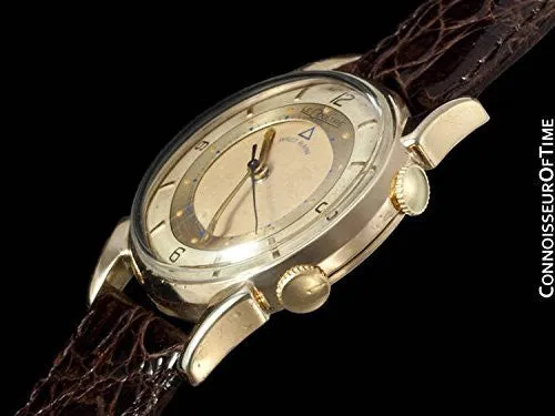 1953 Jaeger-LeCoultre Vintage Mens Memovox Wrist Alarm - 10K Gold Filled