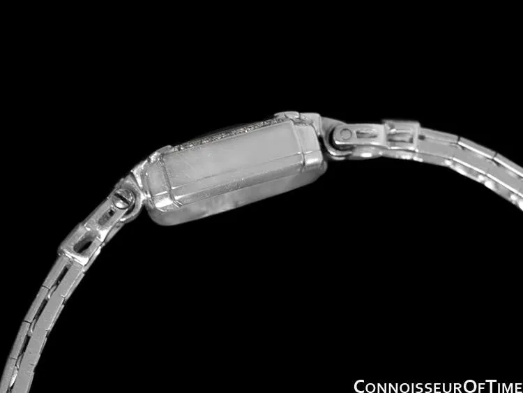1960's Blancpain Vintage Ladies Classic Cocktail Watch - 14K White Gold & Diamonds