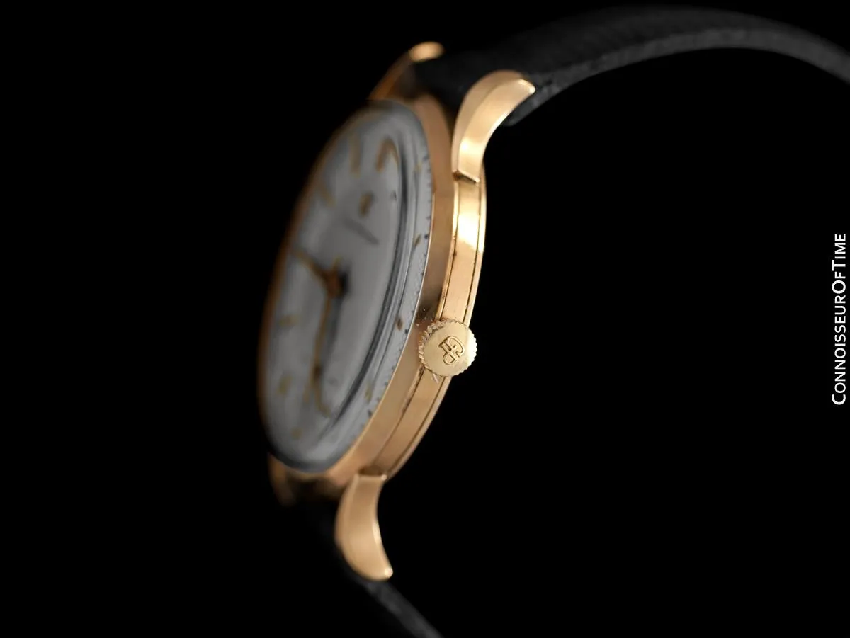 1960's Girard Perregaux Vintage Large Mens Watch - 18K Rose Gold