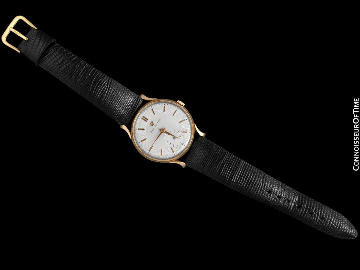 1960's Girard Perregaux Vintage Large Mens Watch - 18K Rose Gold