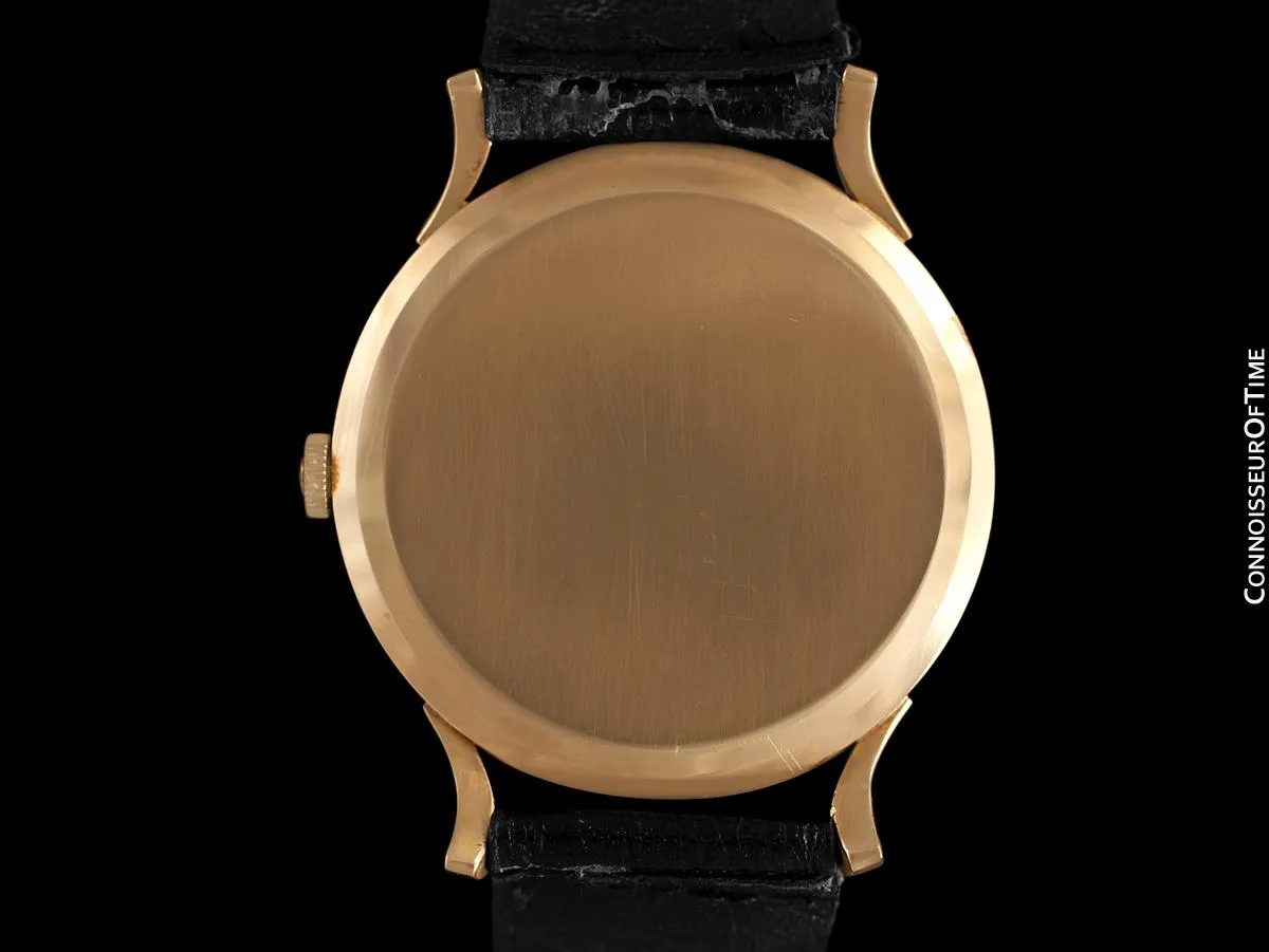 1960's Girard Perregaux Vintage Large Mens Watch - 18K Rose Gold