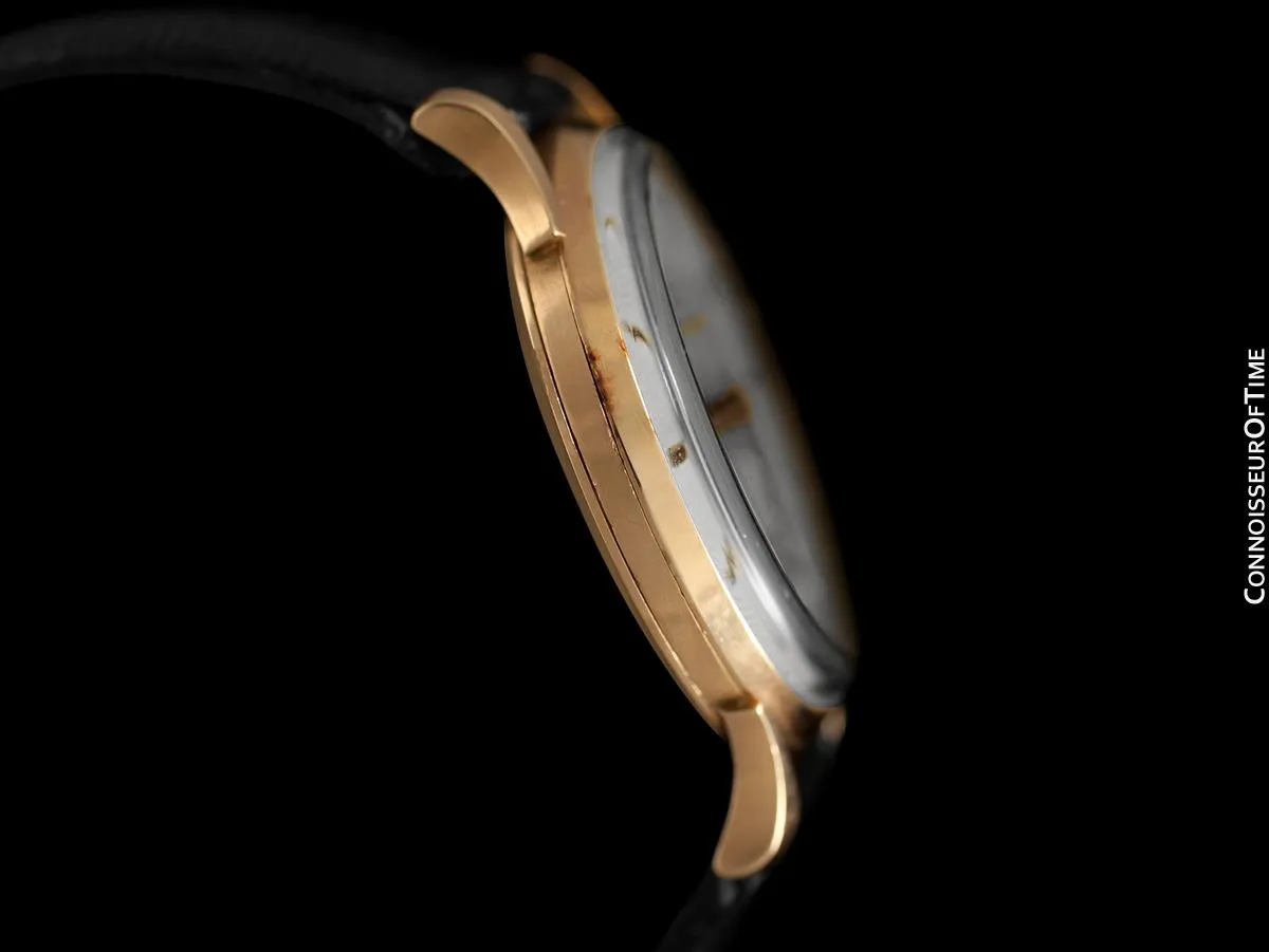 1960's Girard Perregaux Vintage Large Mens Watch - 18K Rose Gold