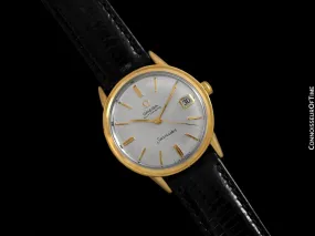 1966 Omega Seamaster Rare Cal. 560 Vintage Mens Watch, Automatic, Date - 18K Gold Plated