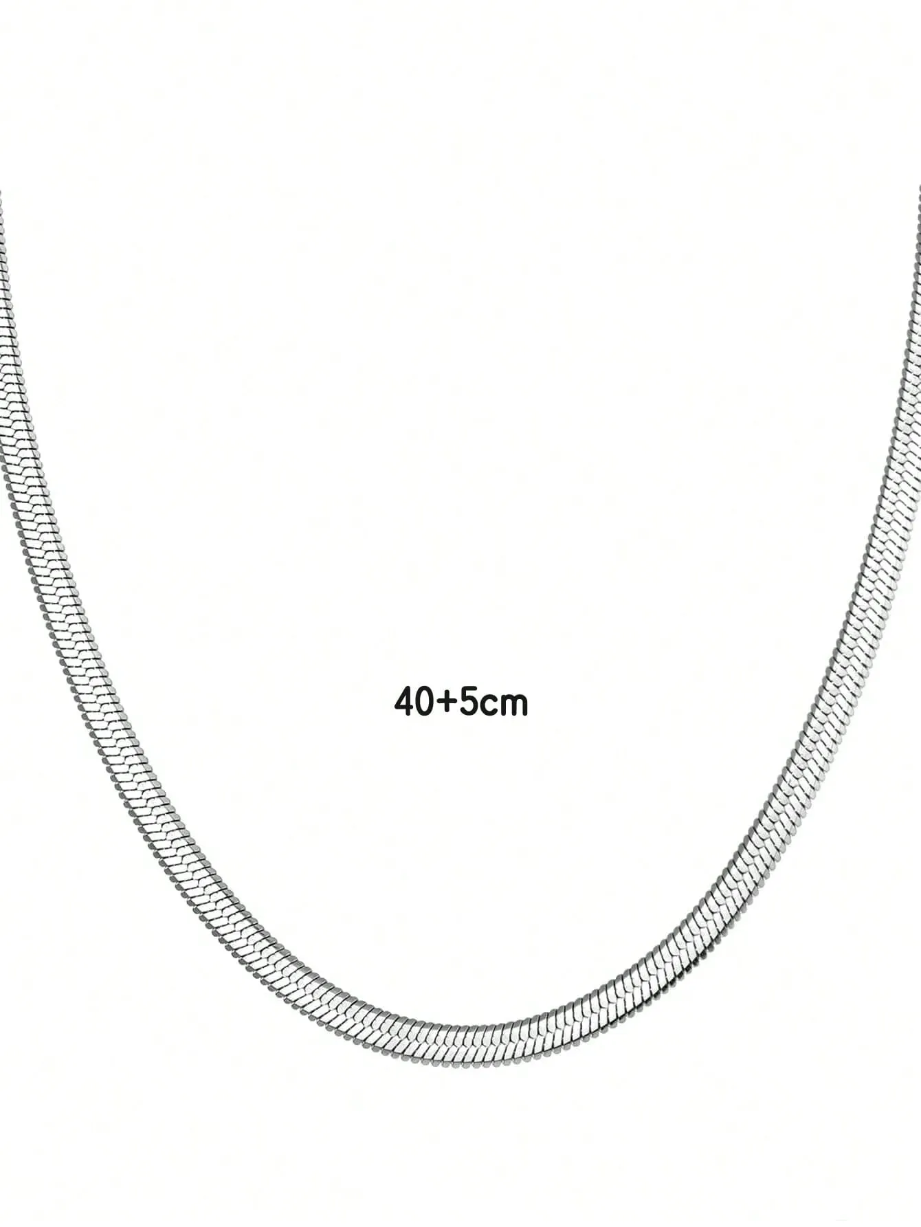1pc Minimalist Chain Necklace, Stainless Steel Jewelry Dainty Necklace Novelty