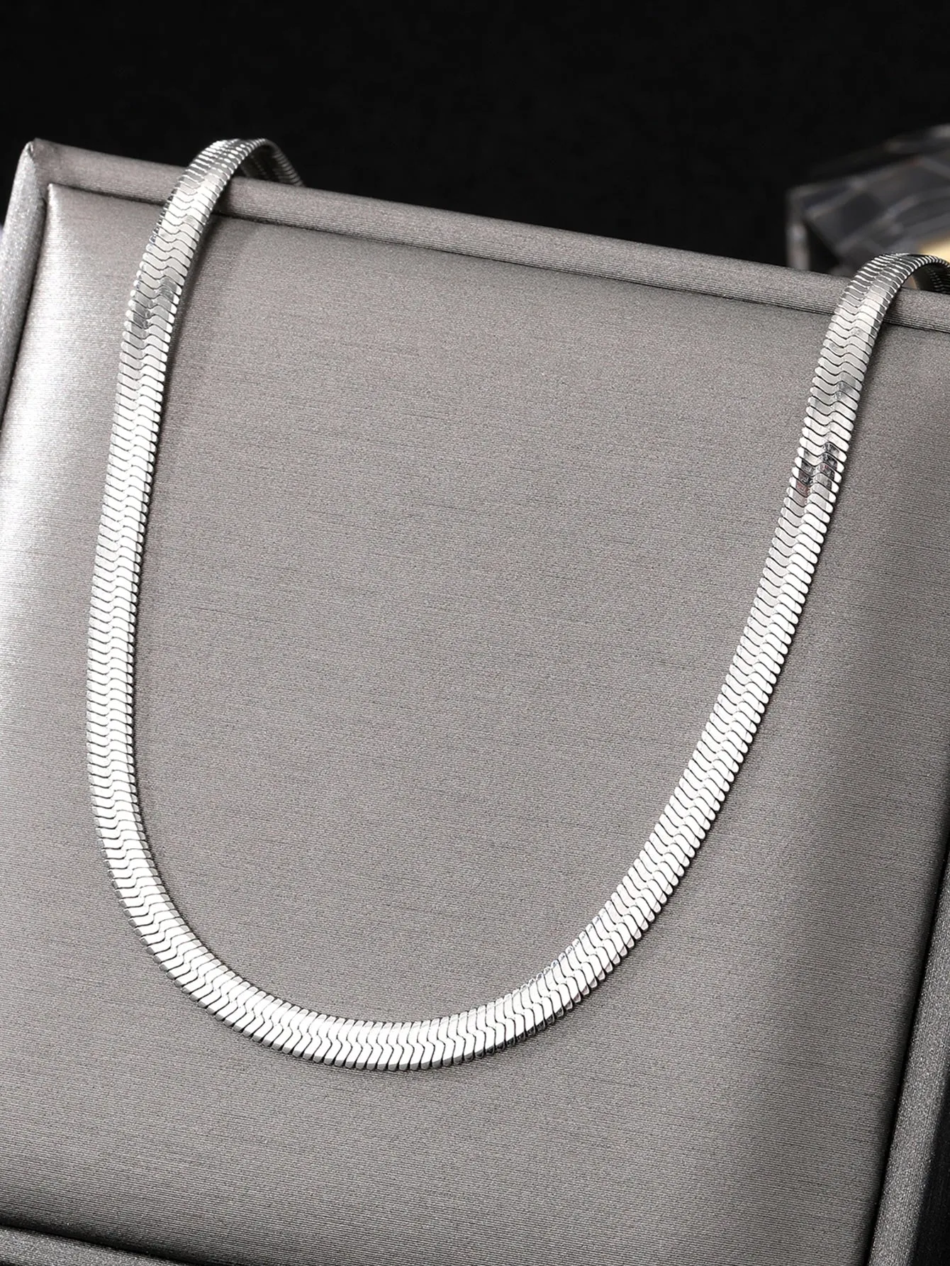 1pc Minimalist Chain Necklace, Stainless Steel Jewelry Dainty Necklace Novelty