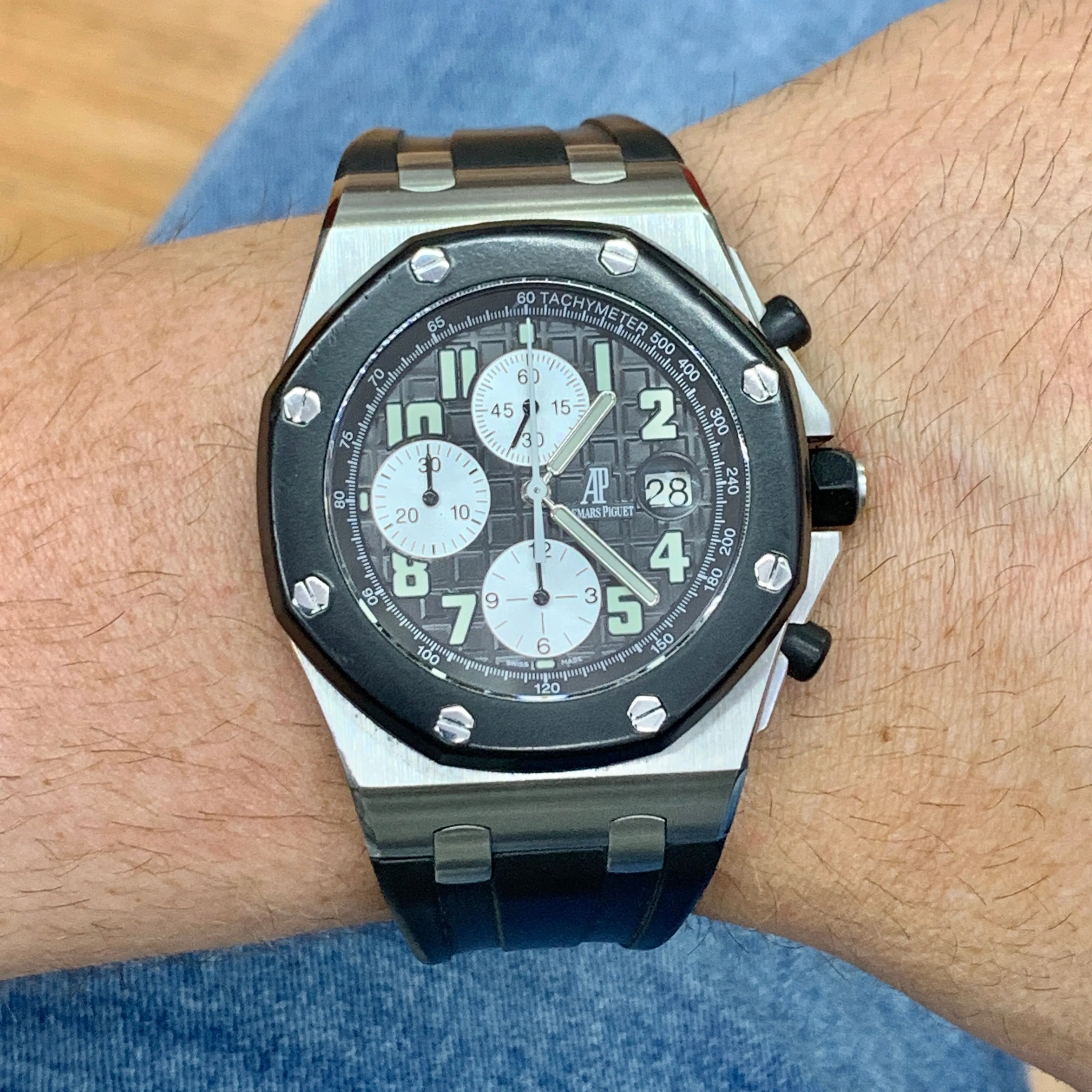 42mm Audemars Piguet  Watch with Rubber Band