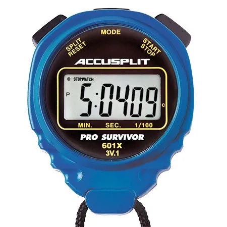 ACCUSPLIT Pro Survivor Stopwatch with Blue Case.