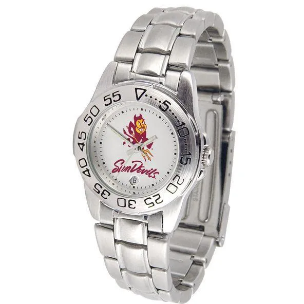 Arizona State Sun Devils Ladies Steel Band Sports Watch