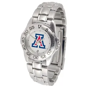 Arizona Wildcats Ladies Steel Band Sports Watch