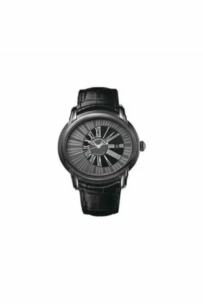 audemars piguet millenary stainless steel 40mm black dial men's watch