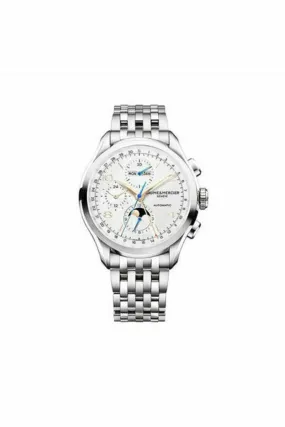 baume & mercier clifton core chrono 43mm stainless steel men's watch