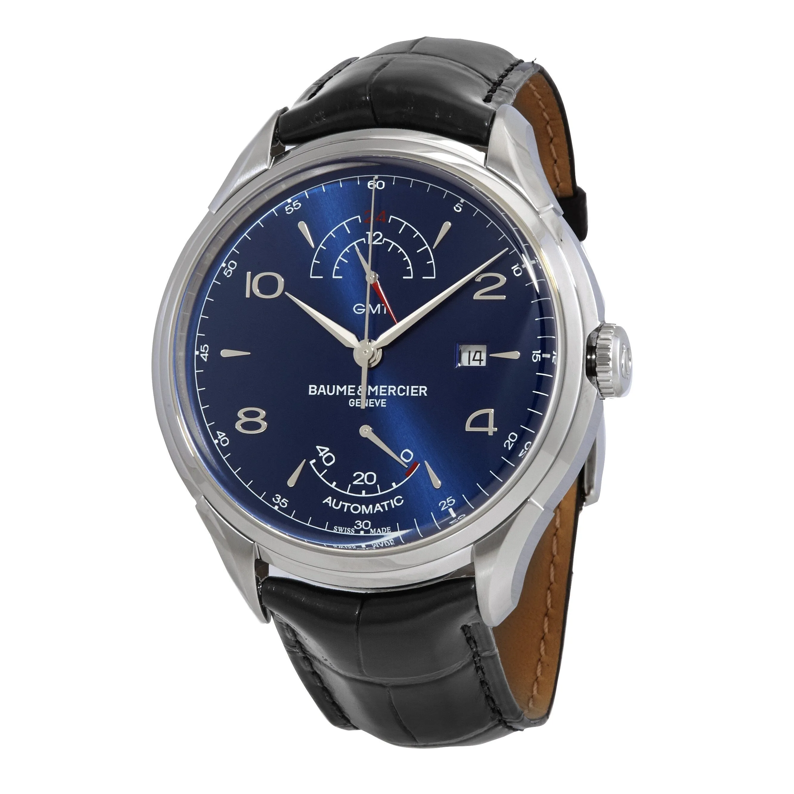 Baume et Mercier Clifton GMT Automatic Power Reserve Blue Dial Men's Watch 10422