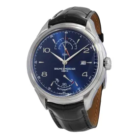 Baume et Mercier Clifton GMT Automatic Power Reserve Blue Dial Men's Watch 10422