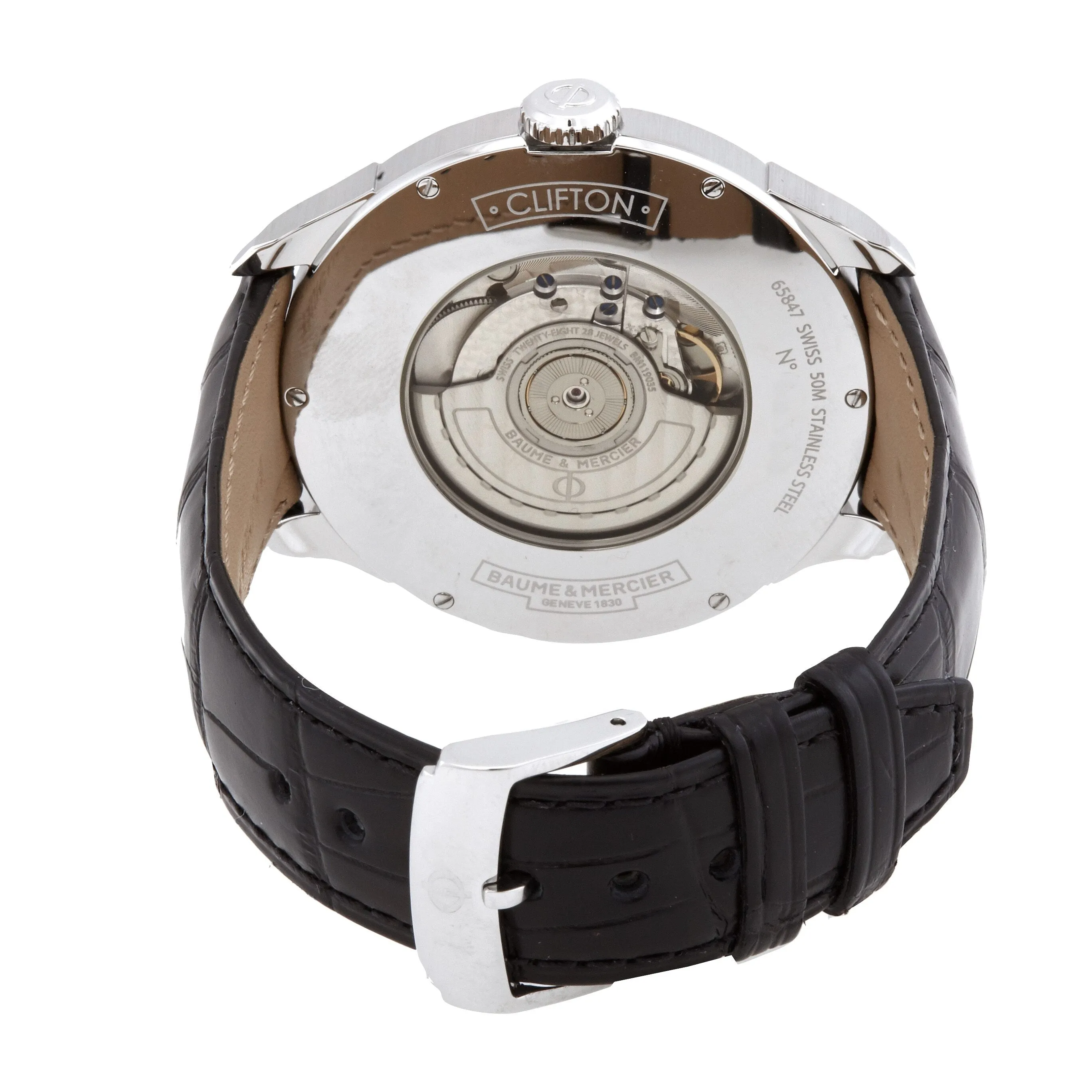 Baume et Mercier Clifton GMT Automatic Power Reserve Blue Dial Men's Watch 10422