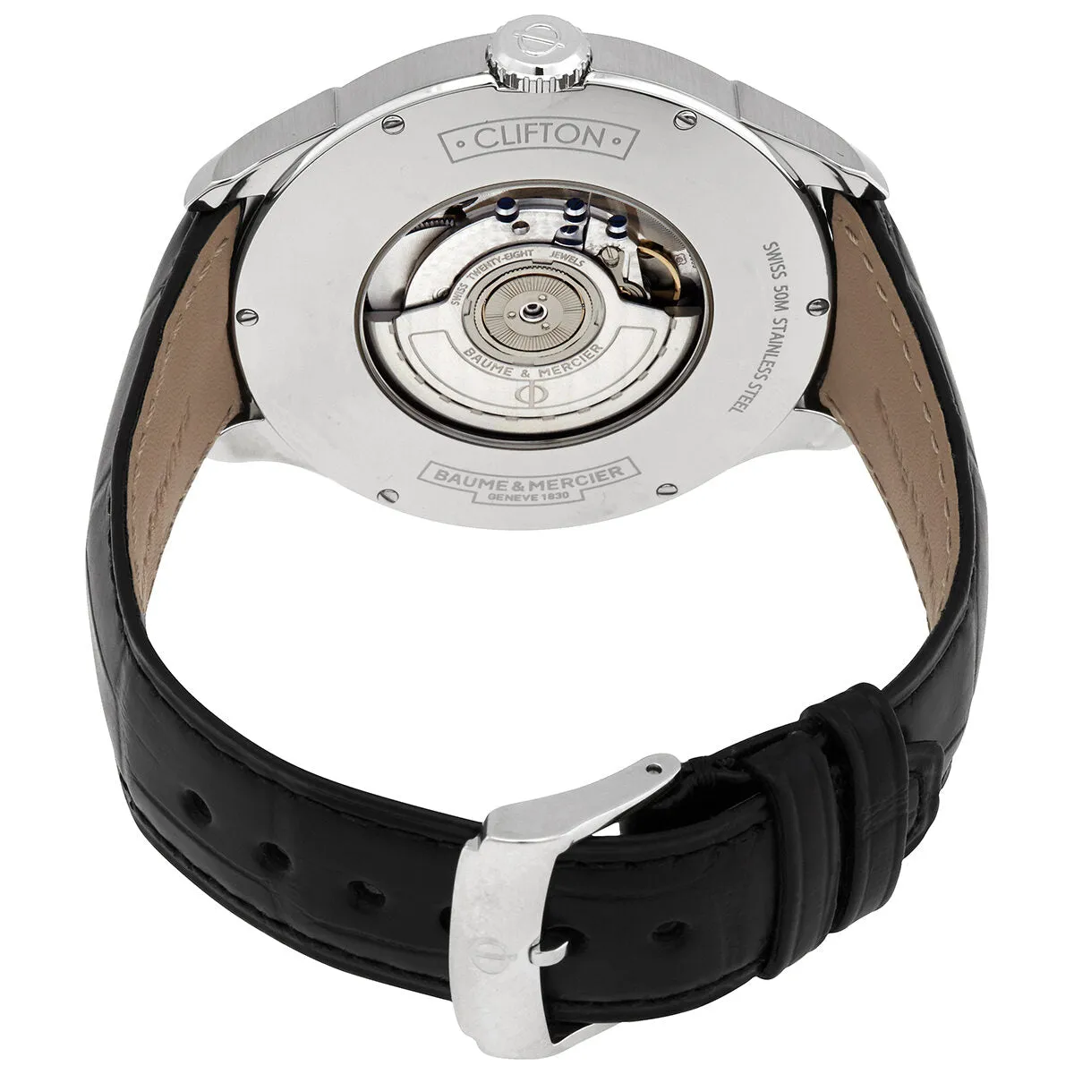 Baume et Mercier Clifton GMT Automatic Power Reserve White Dial Men's Watch 10421