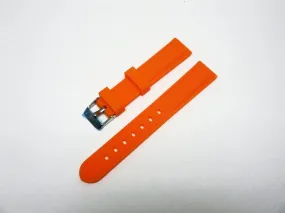 BEST QUALITY,SILICONE WATCH BAND ORANGE COLOR 18MM, 20MM & 26MM
