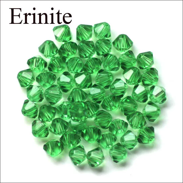 Bicone Beads Crystal AB 100PCS/LOT 4mm Czech Loose Crystal Beads/ Faceted Glass Beads for DIY Jewelry Earrings Bracelets