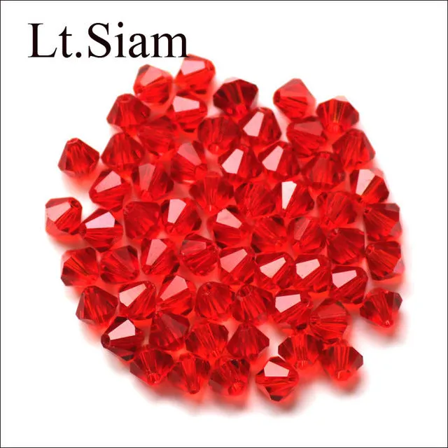 Bicone Beads Crystal AB 100PCS/LOT 4mm Czech Loose Crystal Beads/ Faceted Glass Beads for DIY Jewelry Earrings Bracelets