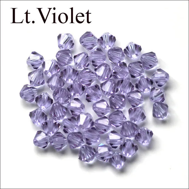 Bicone Beads Crystal AB 100PCS/LOT 4mm Czech Loose Crystal Beads/ Faceted Glass Beads for DIY Jewelry Earrings Bracelets