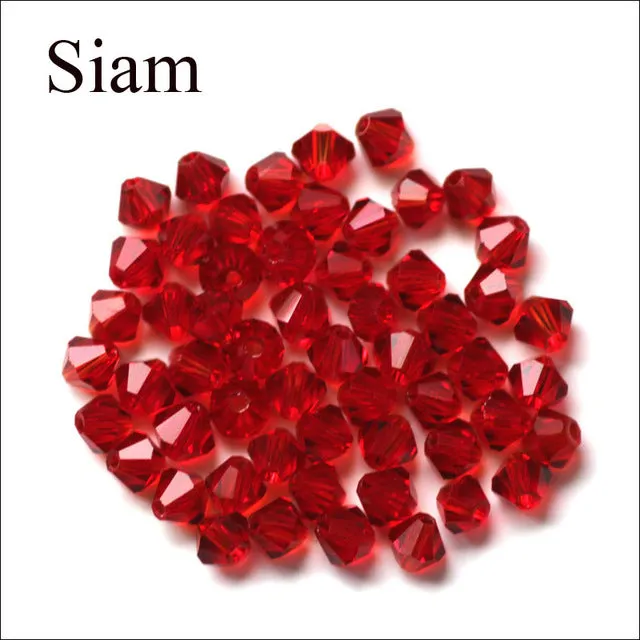 Bicone Beads Crystal AB 100PCS/LOT 4mm Czech Loose Crystal Beads/ Faceted Glass Beads for DIY Jewelry Earrings Bracelets