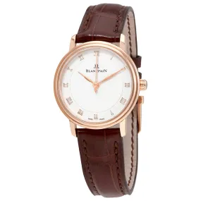 Blancpain Villeret Opaline Dial 18K Rose Gold Automatic Ladies Watch 6102-3642-55A