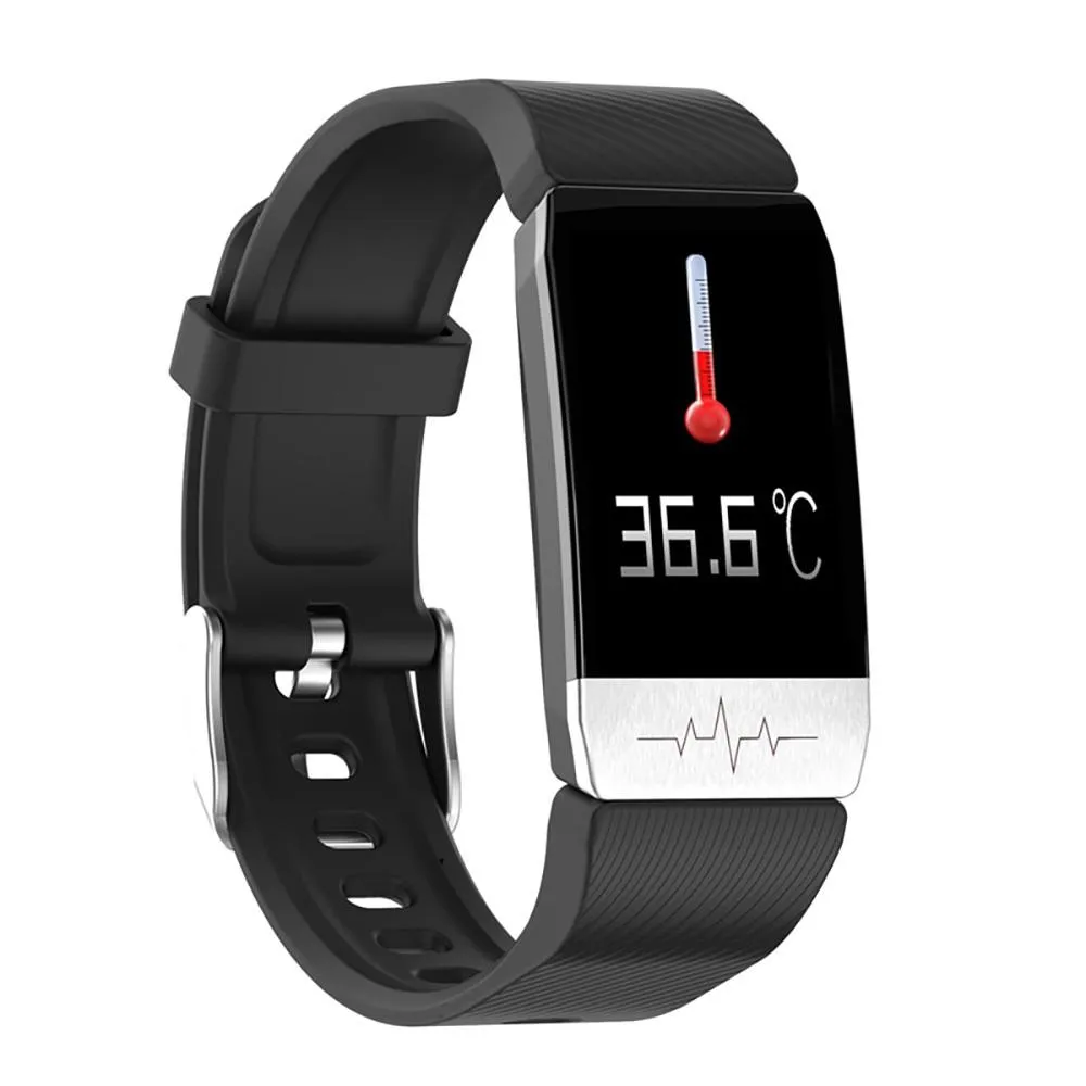 Body Temperature Tracker With Heart Rate Blood Oxygen Monitor Smartwatch