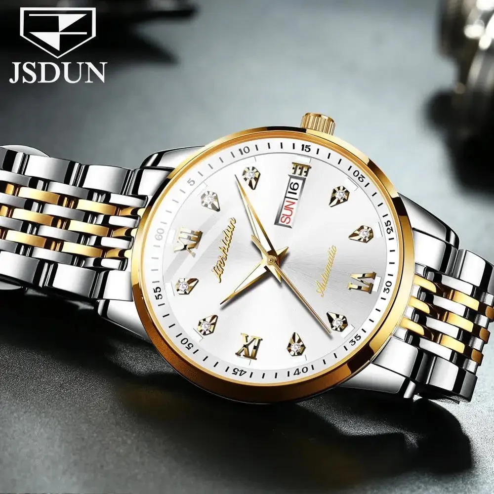 Brand Men Automatic Mechanical WATCH Luxury JSDUN 8904