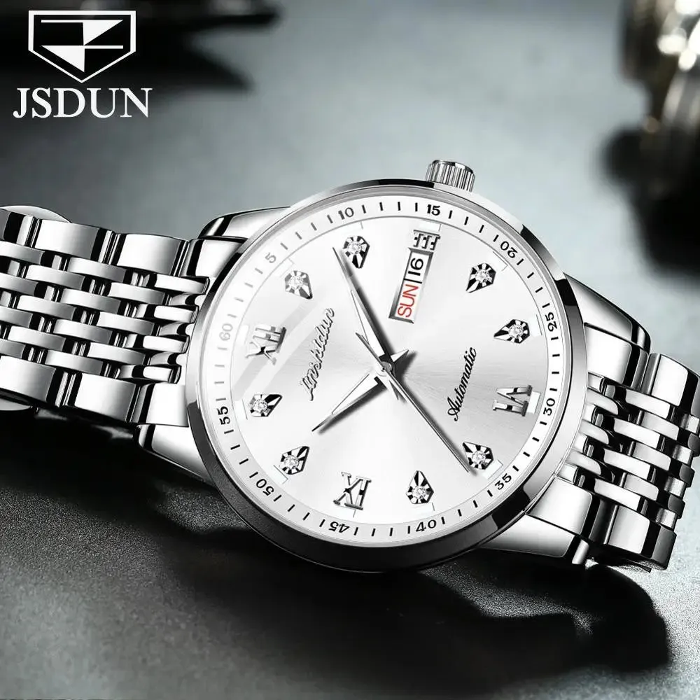Brand Men Automatic Mechanical WATCH Luxury JSDUN 8904