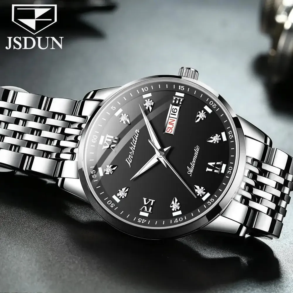 Brand Men Automatic Mechanical WATCH Luxury JSDUN 8904
