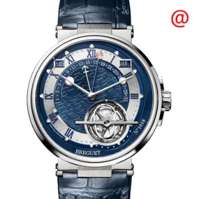 Breguet Marine Equation Marchante Perpetual Tourbillon Automatic Blue Dial Men's Watch 5887PT/Y2/9WV