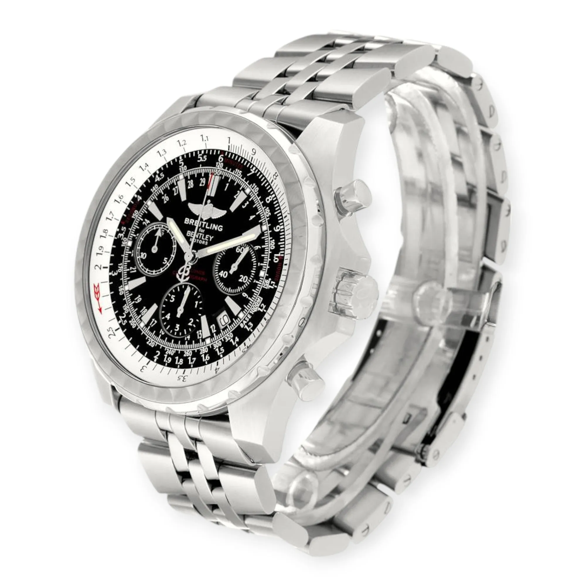 Breitling Bentley Motors T A25363 Black Dial Chronograph Mens Watch