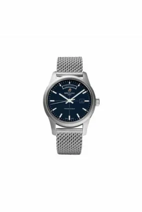 breitling transocean day date chronometre 43mm stainless steel men's watch