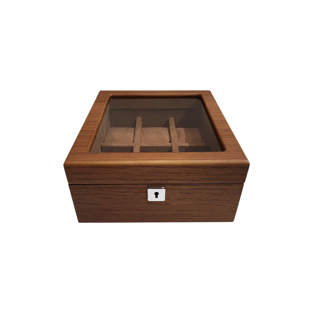 Brown Wooden Effect Premium Watch Box