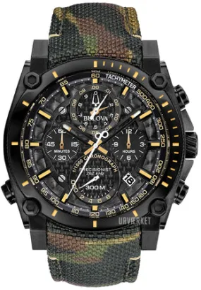 Bulova Men's Precisionist Chronograph Champlain Camouflage Strap Watch 98B332