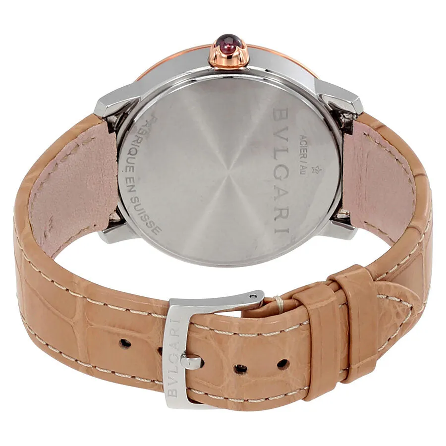 Bvlgari BVLGARI White Mother of Pearl Diamond Dial 37mm Automatic Ladies Watch 101895