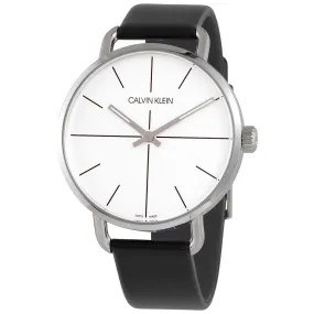 Calvin Klein Even Quartz Silver Dial Unisex Watch K7B211CY