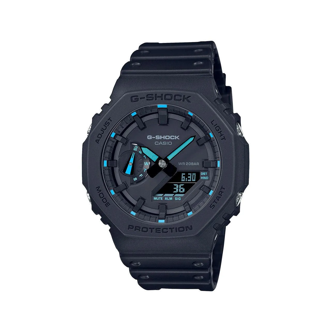 Carbon Core Guard Slim Duo - Black / Neon Blue - GA2100-1A2
