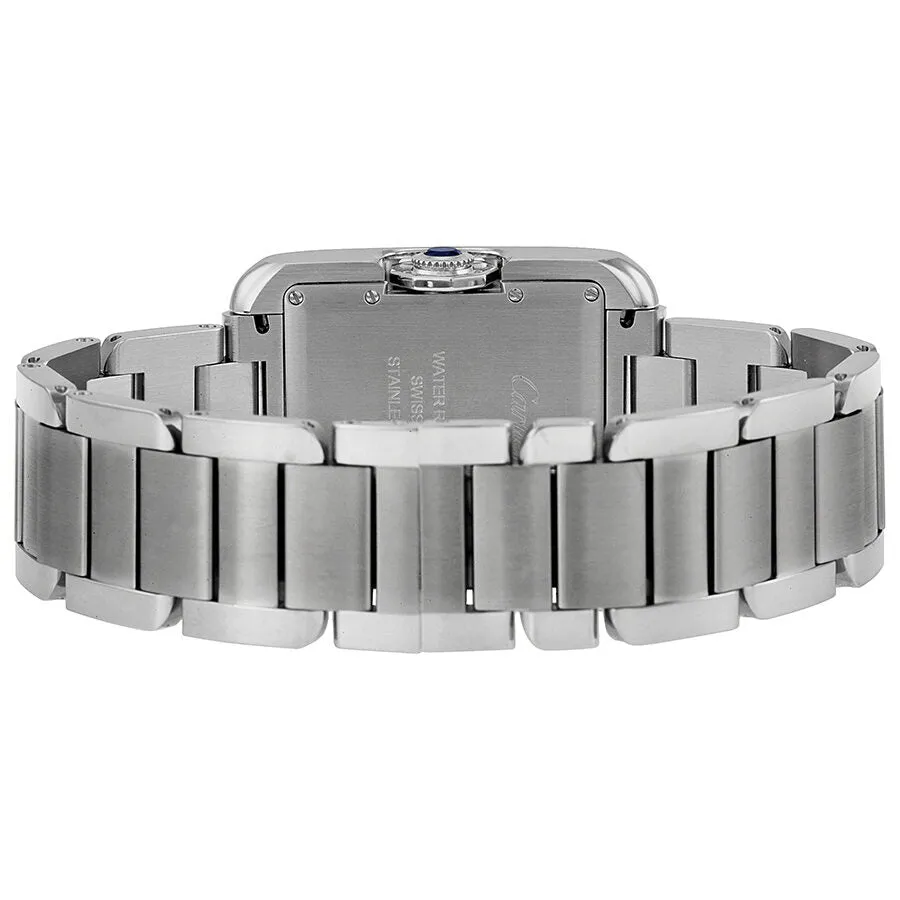 Cartier Tank Anglaise Automatic Silver Dial Stainless Steel Men's Watch W5310009