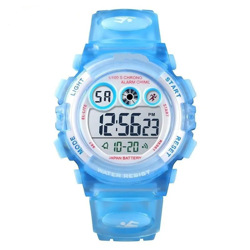 Children Water/Shock Resistant Sport Watch-Stop Watch, Calendar, Alarm