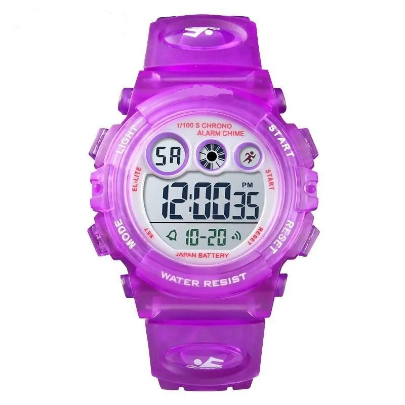 Children Water/Shock Resistant Sport Watch-Stop Watch, Calendar, Alarm