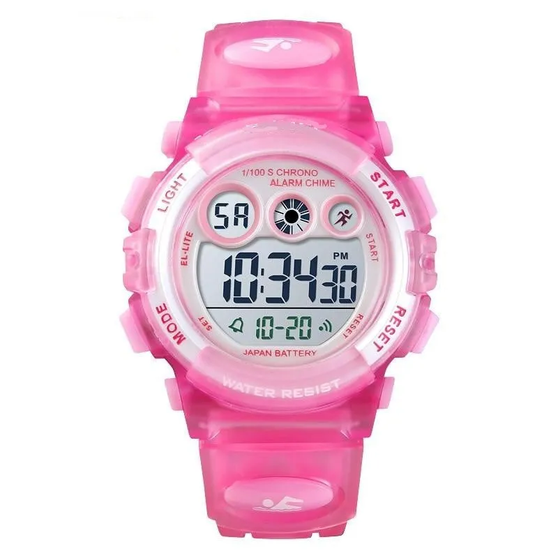 Children Water/Shock Resistant Sport Watch-Stop Watch, Calendar, Alarm