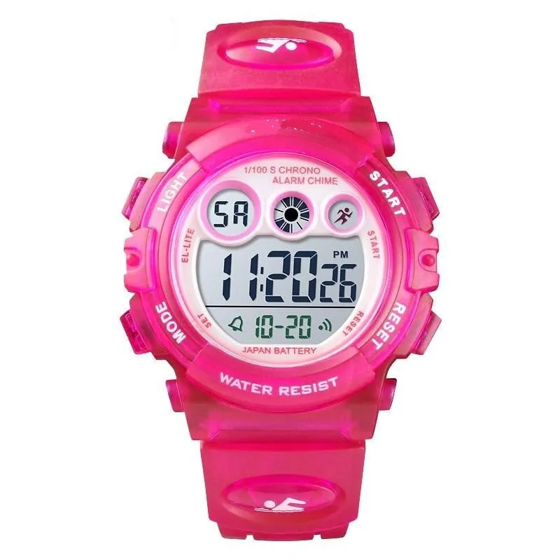 Children Water/Shock Resistant Sport Watch-Stop Watch, Calendar, Alarm