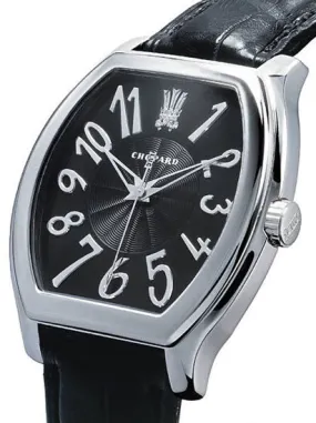 Chopard LUC 18k White Gold Black Men's Watch 16/2235