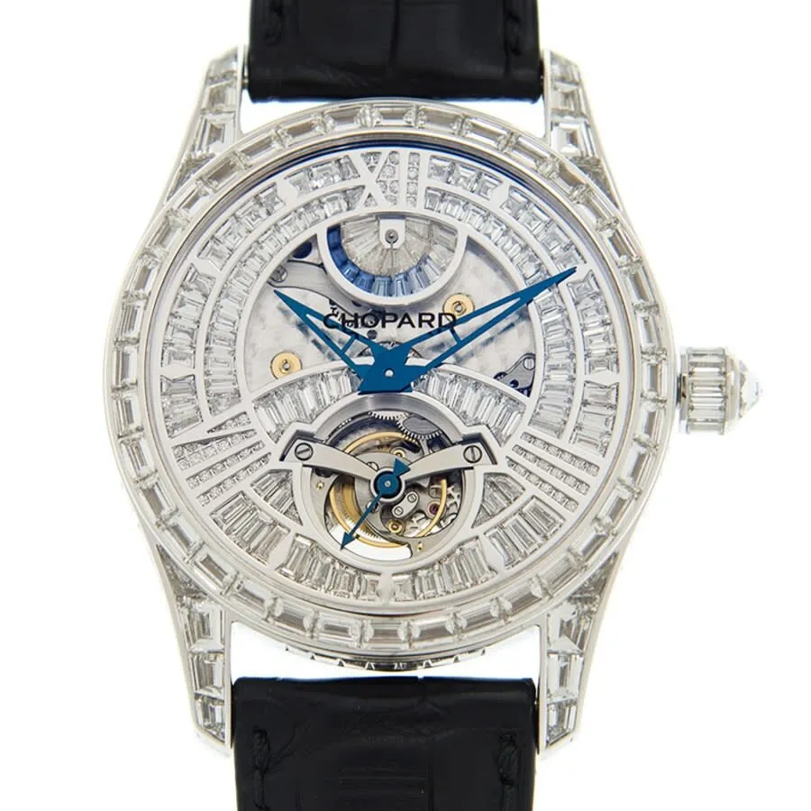 Chopard L.U.C Quattro Tourbillon Hand Wind Diamond Silver Dial Men's Watch 171921-1001