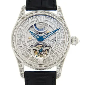 Chopard L.U.C Quattro Tourbillon Hand Wind Diamond Silver Dial Men's Watch 171921-1001