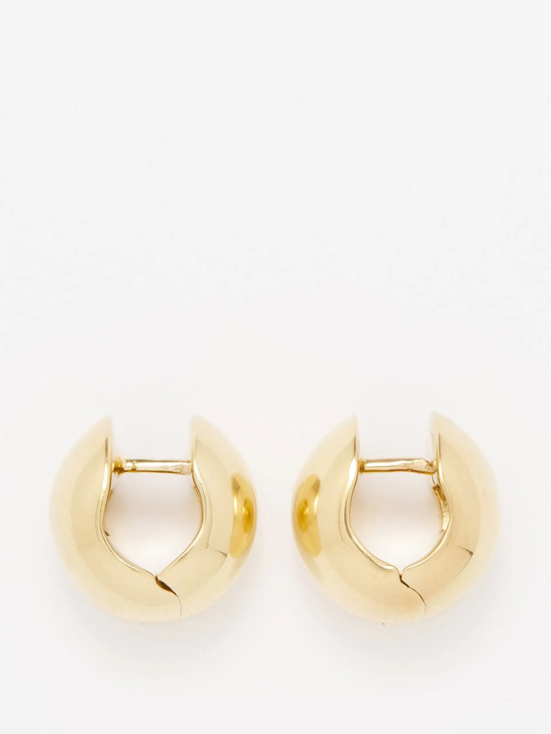 Chunky 14kt gold-plated hoop earrings