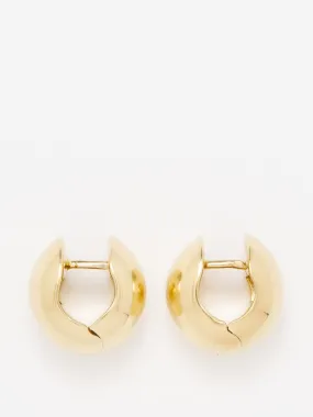 Chunky 14kt gold-plated hoop earrings